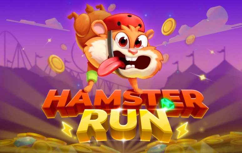 Logo Slot Hamster Run.